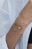 bracelet Gatsby blanc doré de Shlomit Ofir