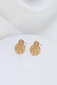 boucles Alma puce rose doré de Shlomit Ofir