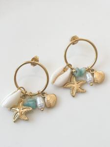 boucles Poupette doré