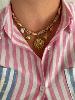 collier Viviane rose doré