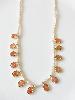 Collier Randy blanc rose doré