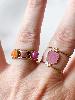 Bague pierres Jane rose doré