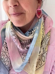 foulard bandana pastels