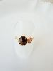 Bague Ornella marron rose doré
