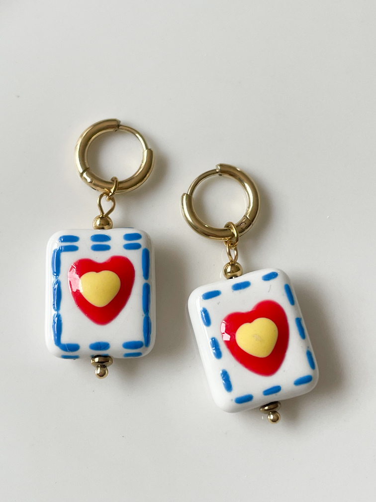 Boucles Irina double doré