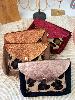 pochette cuir graou beige