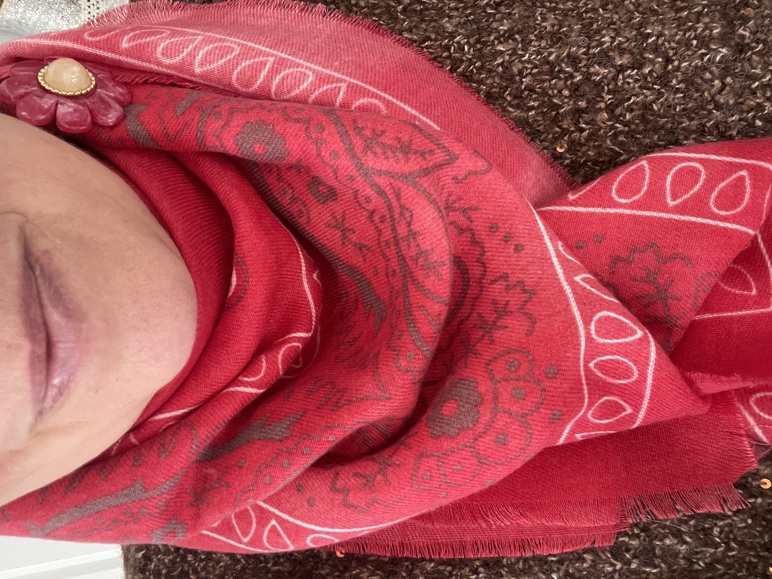 foulard bandana rose fuschia tout doux