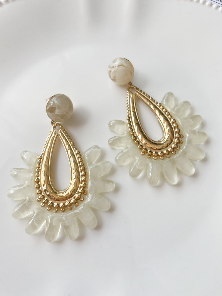 boucles Apache blanc doré