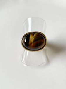 Bague Edith marron doré T56