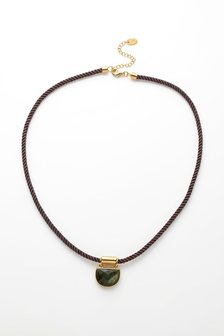 Collier Cruise Labradorite doré de Shlomit