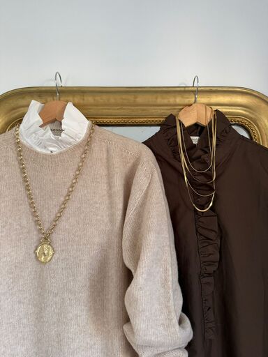 Chemise marron taille L capsule Cricri