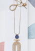 collier Mobile bleu doré de Shlomit Ofir