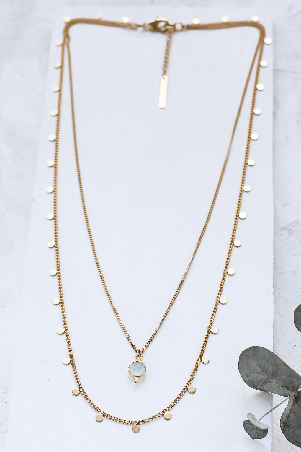 Collier Anis vert doré de Shlomit Ofir