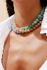 Collier Kai vert doré de Shlomit