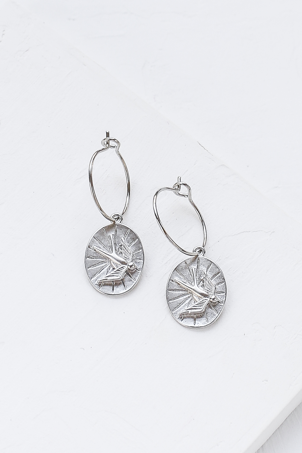 boucles Frédérique argenté de Shlomit Ofir