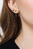 boucles Tom jacket noir doré de Shlomit