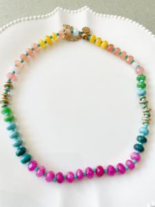 Collier Bonbon multi doré