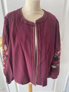 Veste prune brodée 38/40