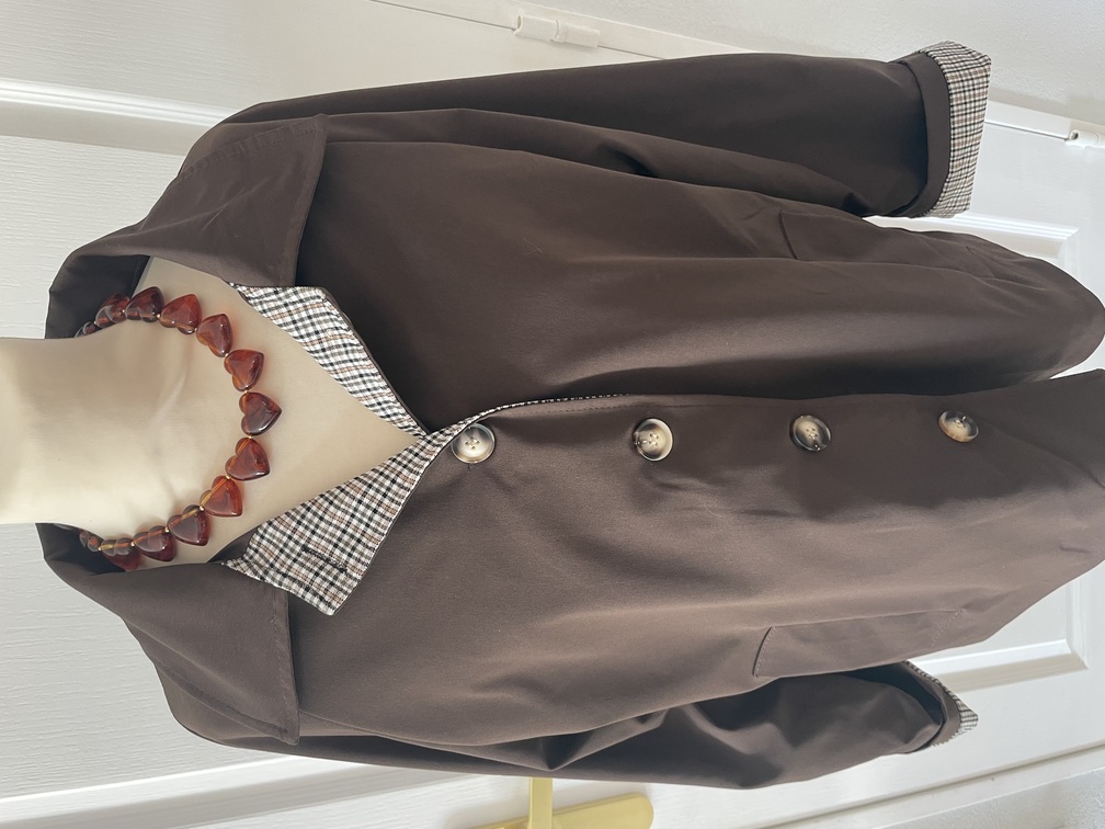 Veste trench court 36/46 marron