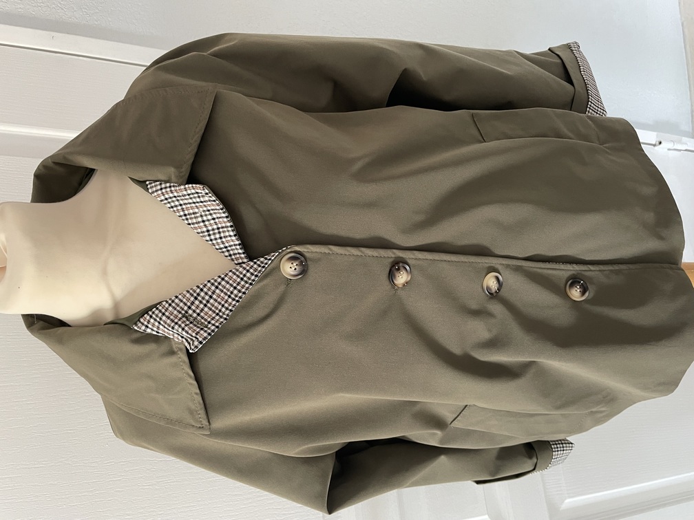 Veste trench court 36/46 kaki