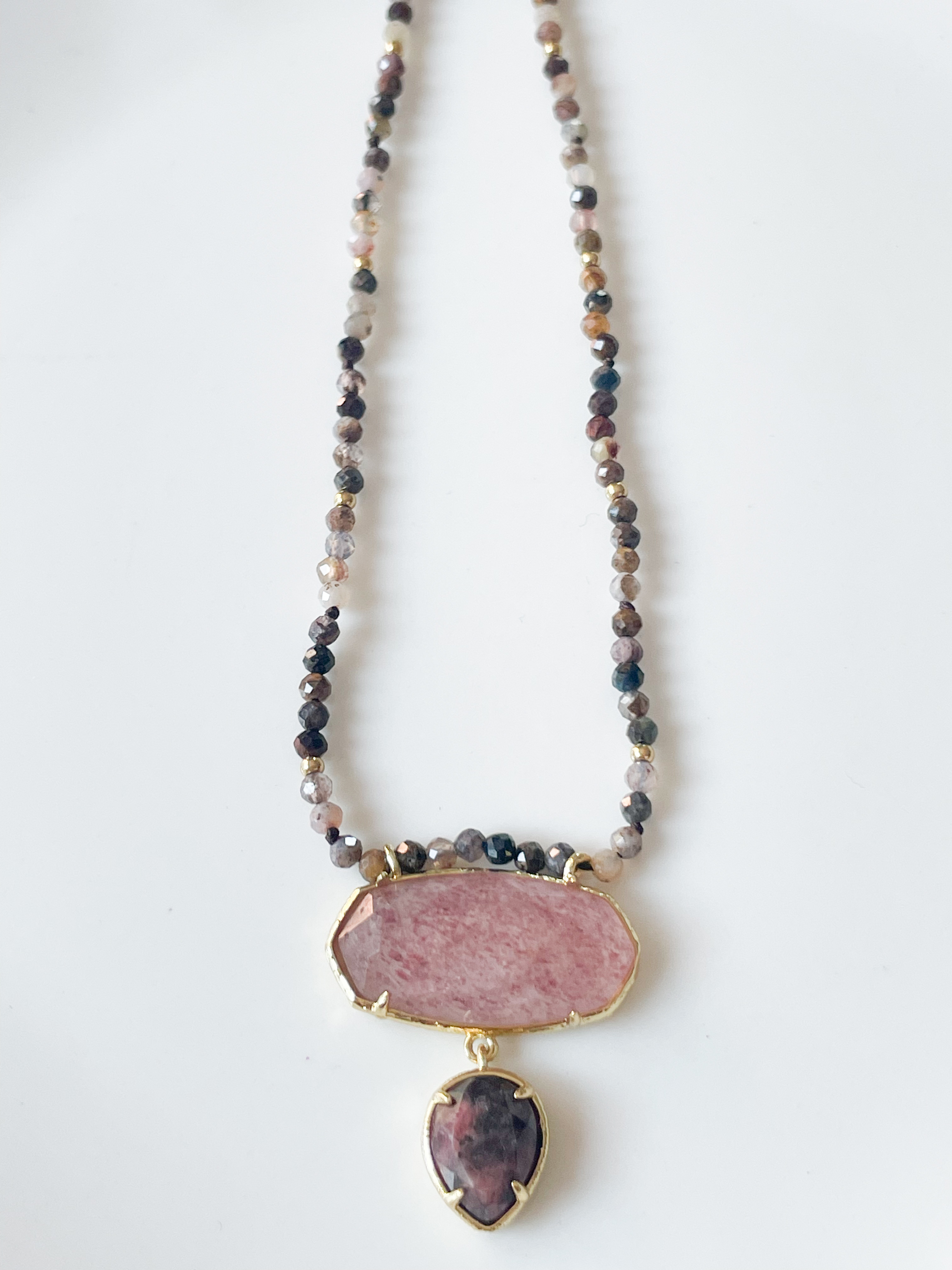 Collier pierres Flavia doré