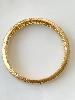 Bracelet jonc martelé doré