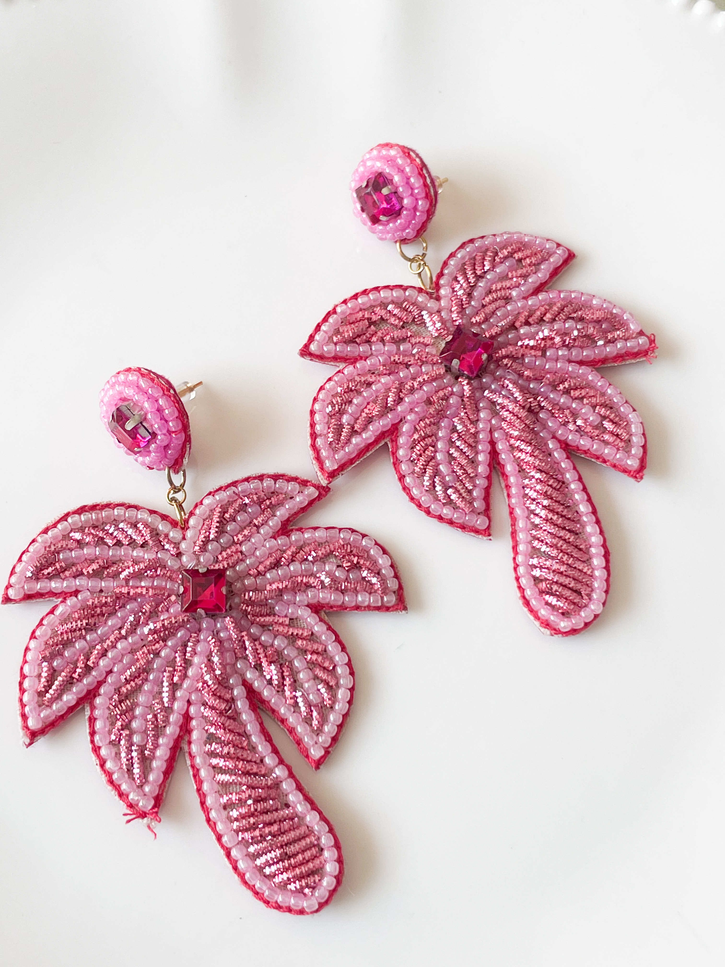 Boucles Palmier rose de Mandalita