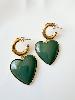 Boucles Abby kaki doré