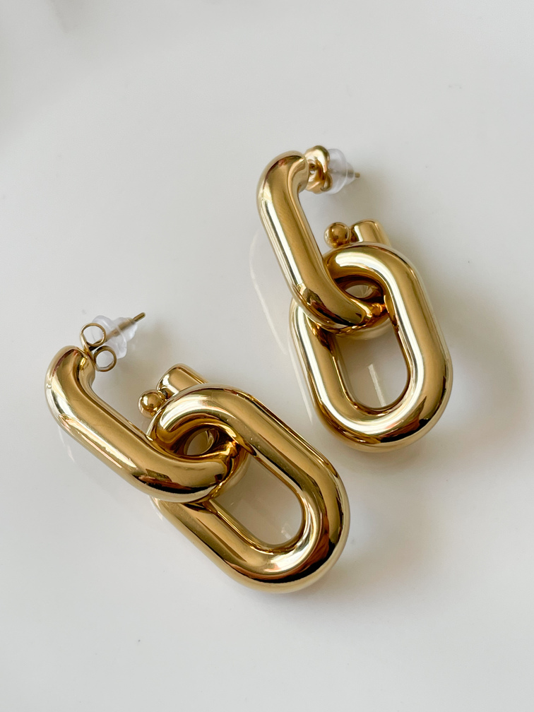 boucles maillons doré du Live