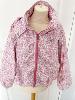 Veste pluie fleurs rose 36/40