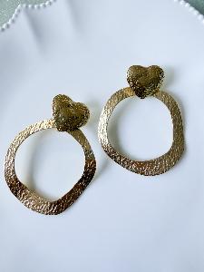 Boucles coeur Juliette doré