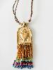 Collier sautoir médaillon coeur doré