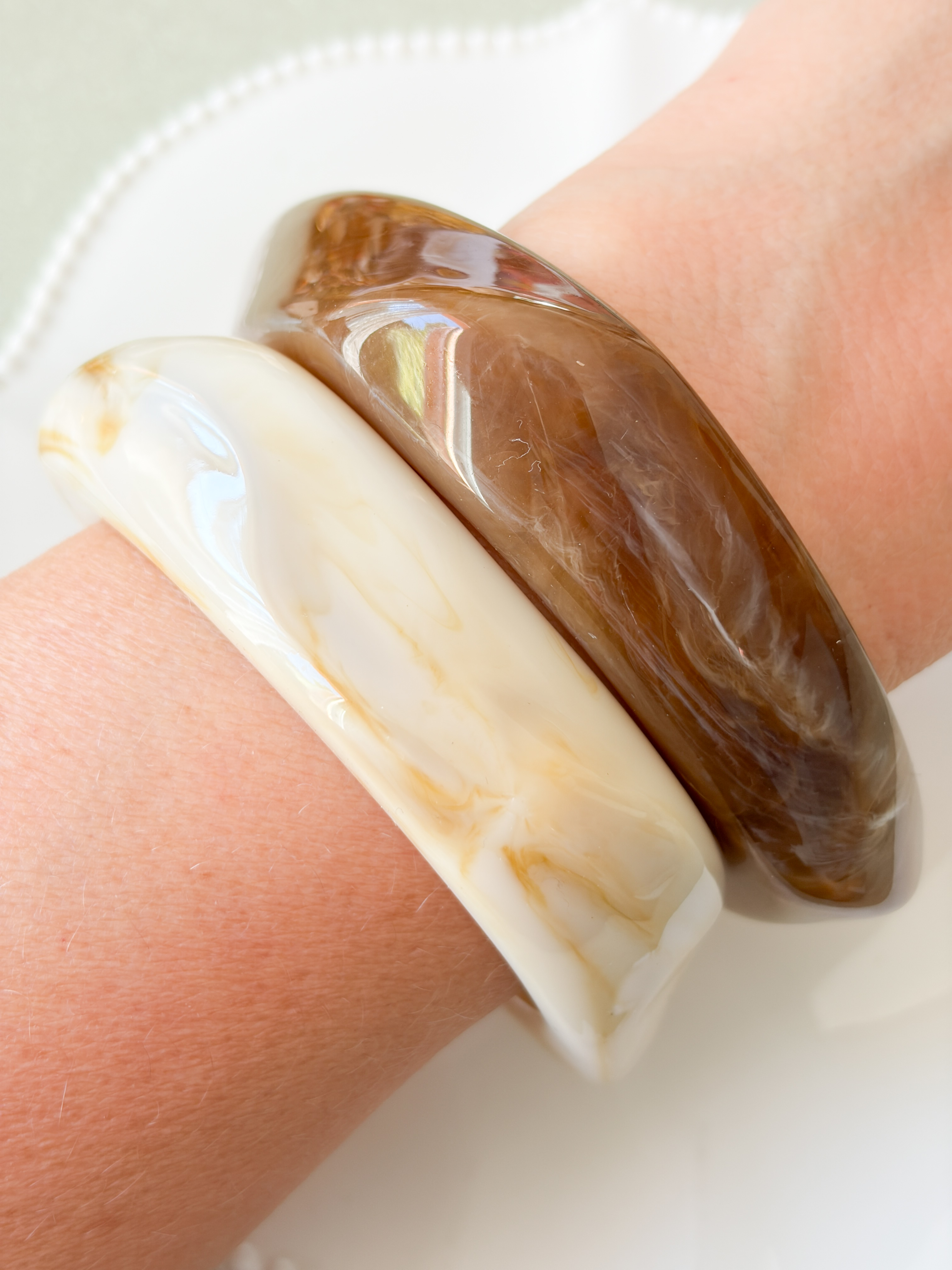 bracelet Simone marron doré