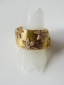 Bague Esther blanc doré