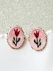 Boucles Sybille rose doré
