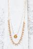 collier Elsa rose doré de Shlomit Ofir