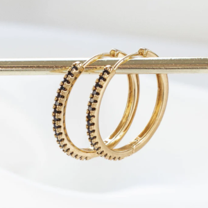 boucles Logan noir doré de Shlomit Ofir