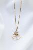 collier Clyde long vert doré de Shlomit Ofir