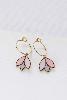 boucles Tulip créoles rose doré de Shlomit Ofir