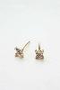 boucles Daffodil puce blanc doré de Shlomit Ofir