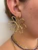 Boucles flowers doré