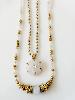Collier Billie blanc doré
