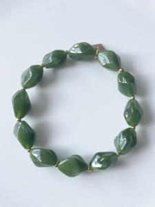 bracelet Mona kaki doré