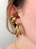 boucle faux piercing anneau large doré