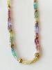 Collier arc en ciel doré 