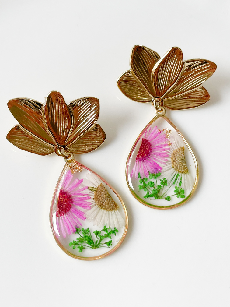 boucles Diana doré