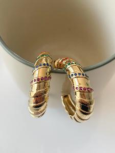 Boucles créoles Gaspard multi doré