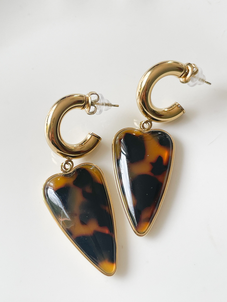 boucles Léane marron doré