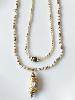 Collier pierres Lexie doré