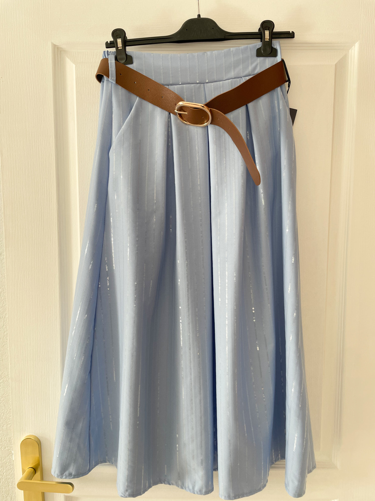 jupe denim paillettes 36/40